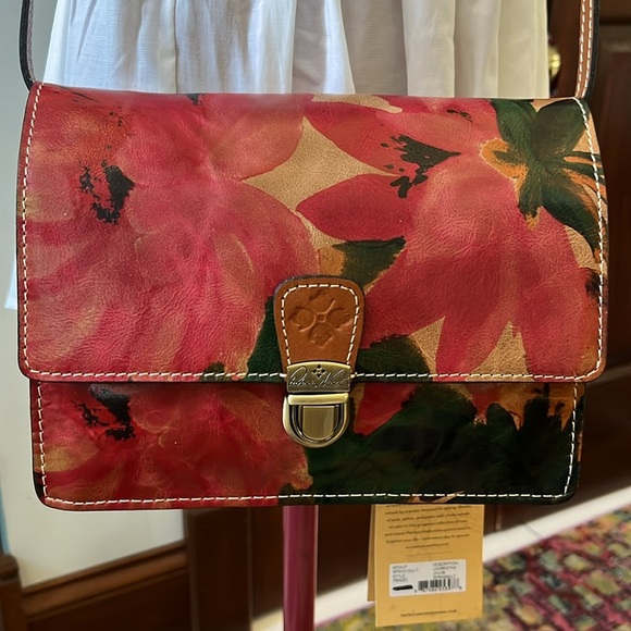 Patricia Nash Crossbody  Shoulder bag NWT Floral multicolored hand painted print - Picture 1 of 13
